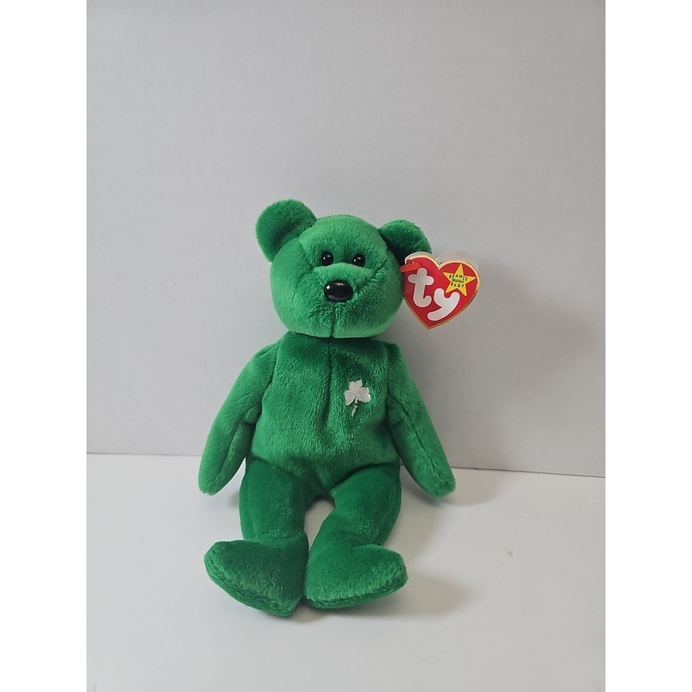 Ty Beanie Baby Erin The Bear 1997‎ Retired Plush Toy (2)